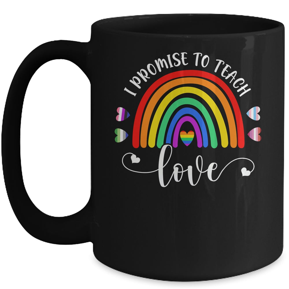Teacher LGBT Teaching Love Rainbow Pride Month Mug | siriusteestore