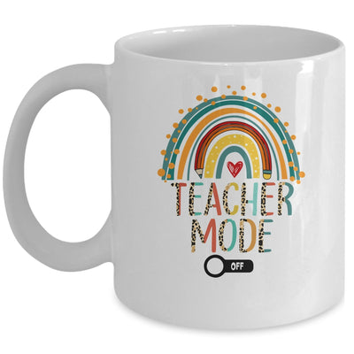 Teacher Mode Off Leopard Summer Vacation Last Day Of School Mug | siriusteestore