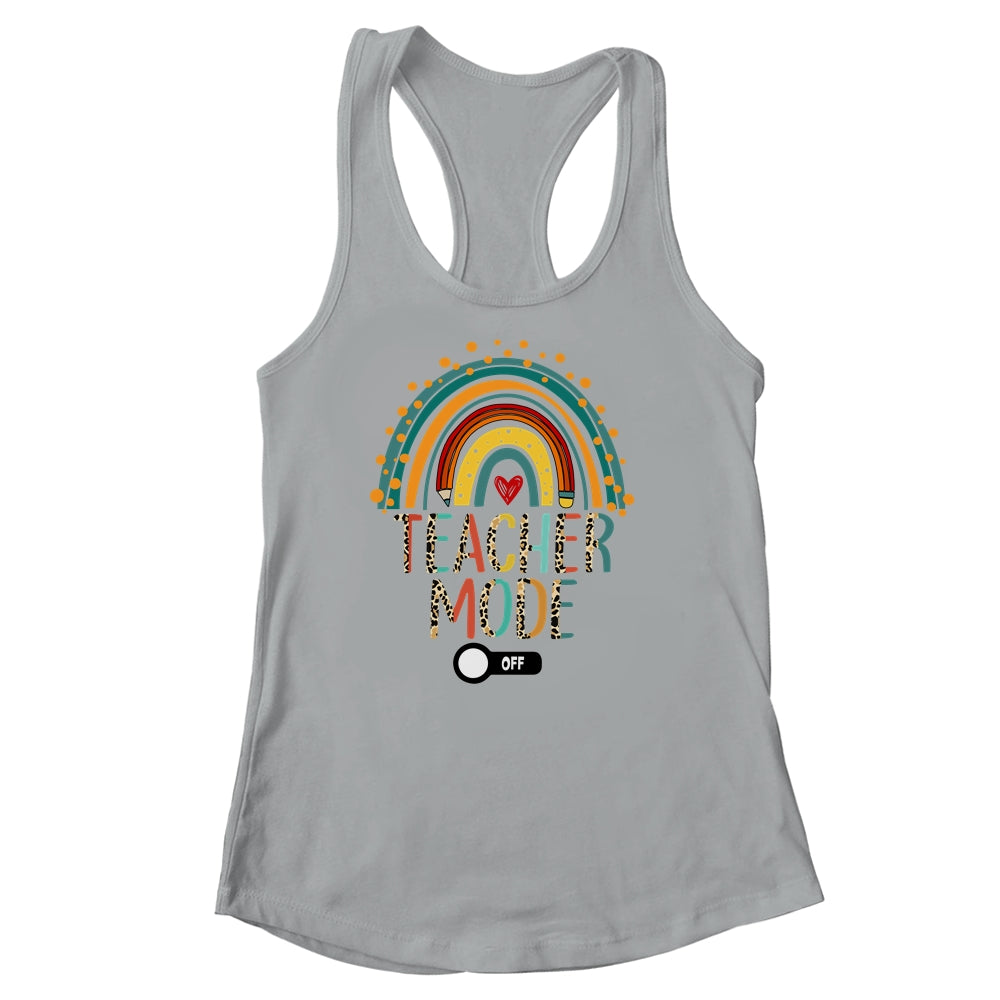 Teacher Mode Off Leopard Summer Vacation Last Day Of School Shirt & Tank Top | siriusteestore