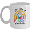 Teacher You Are A Rainbow Of Possibilities Teaching Mug | siriusteestore