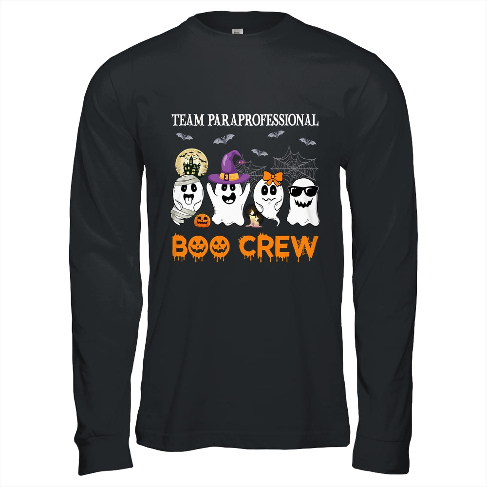 Team Paraprofessional Boo Crew Halloween Ghost Shirt & Hoodie | siriusteestore