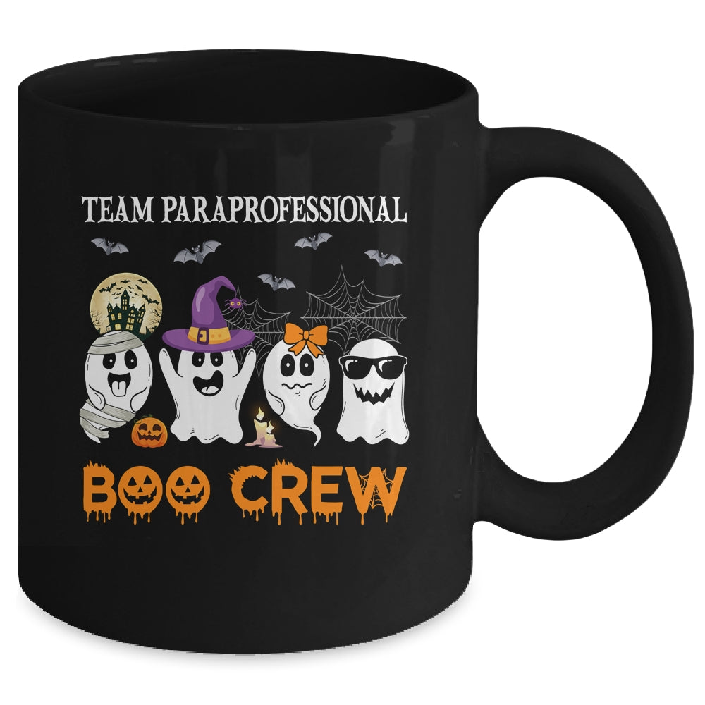 Team Paraprofessional Boo Crew Halloween Ghost Mug | siriusteestore