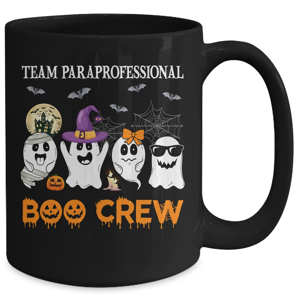 Team Paraprofessional Boo Crew Halloween Ghost Mug | siriusteestore