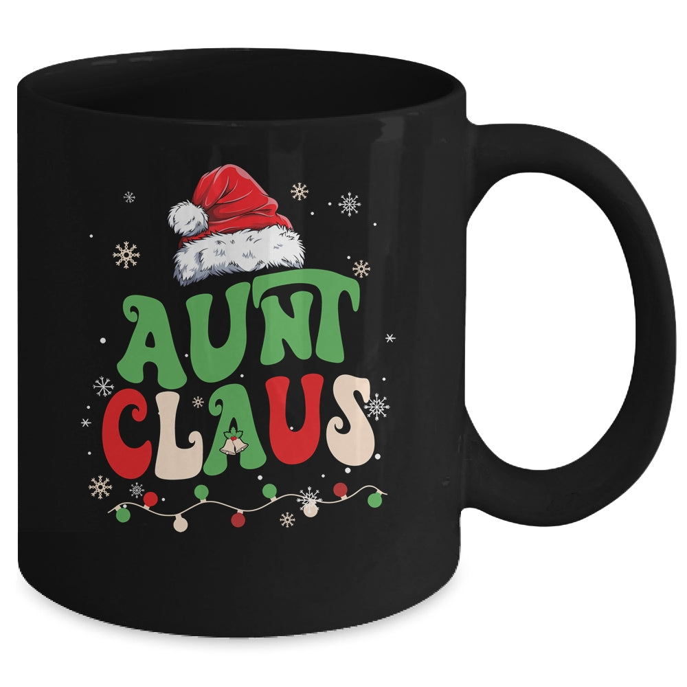 Team Santa Aunt Claus Elf Groovy Matching Family Christmas Mug | siriusteestore