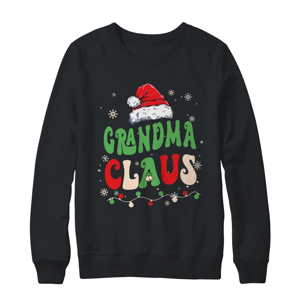 Team Santa Grandma Claus Groovy Matching Family Christmas Shirt & Sweatshirt | siriusteestore