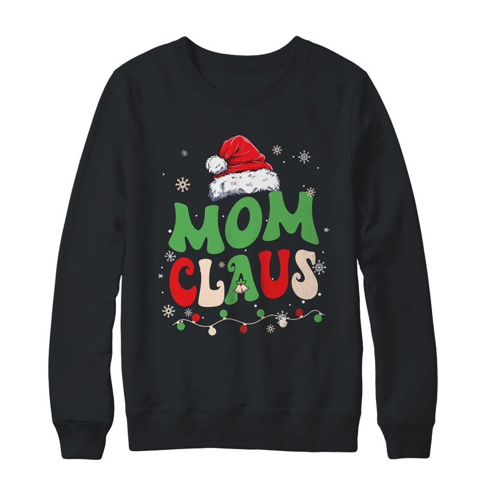 Team Santa Mom Claus Elf Groovy Matching Family Christmas Shirt & Sweatshirt | siriusteestore