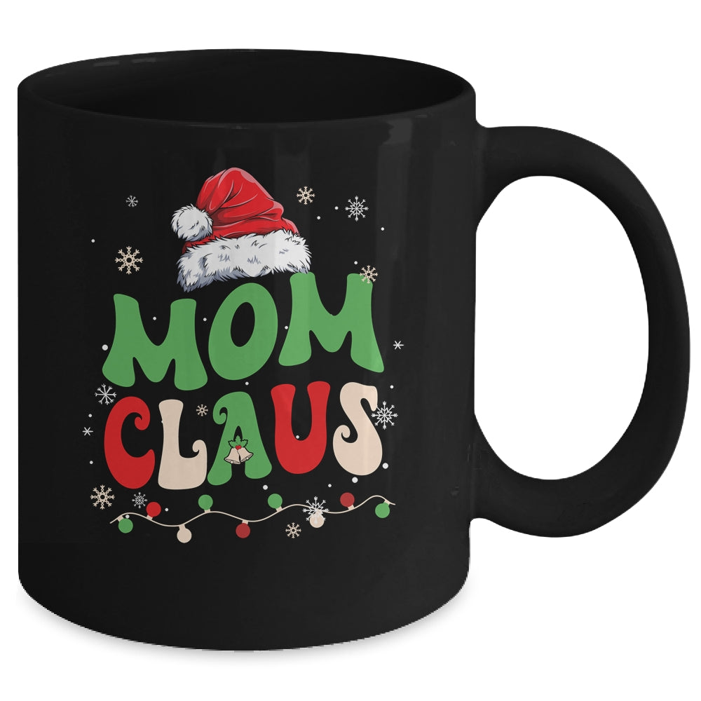 Team Santa Mom Claus Elf Groovy Matching Family Christmas Mug | siriusteestore
