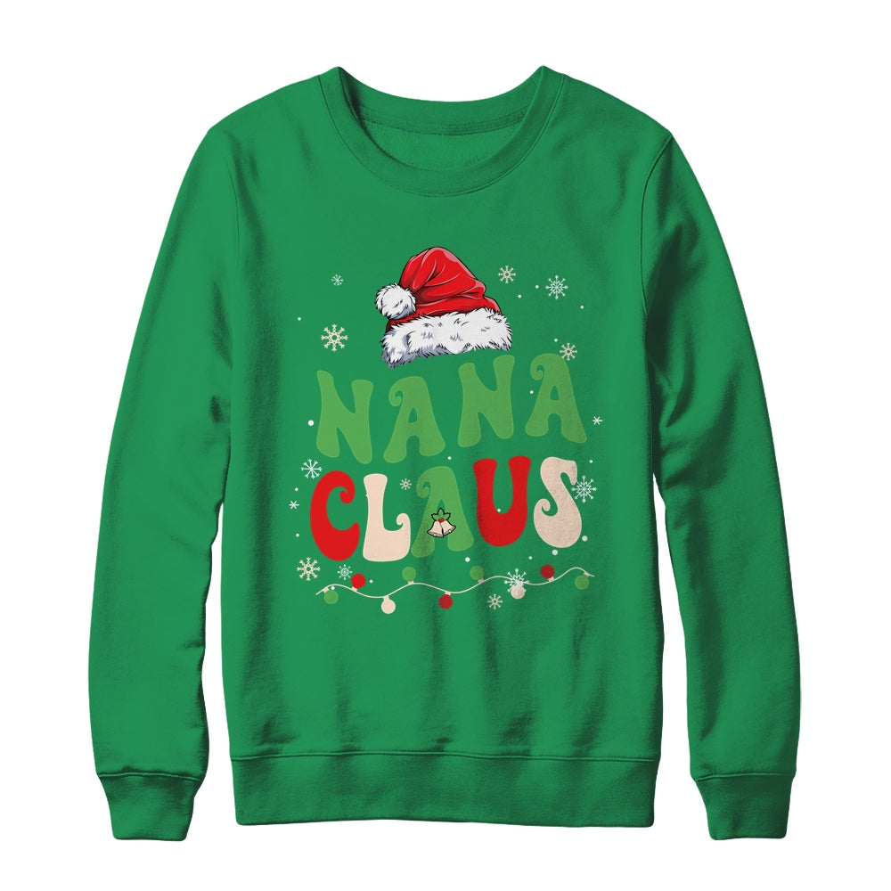 Team Santa Nana Claus Elf Groovy Matching Family Christmas Shirt & Sweatshirt | siriusteestore