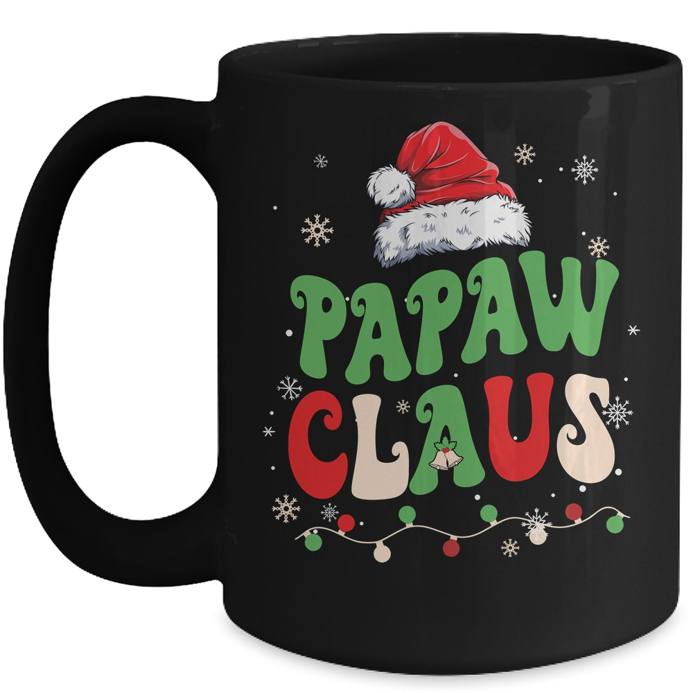 Team Santa PaPaw Claus Elf Groovy Matching Family Christmas Mug | siriusteestore