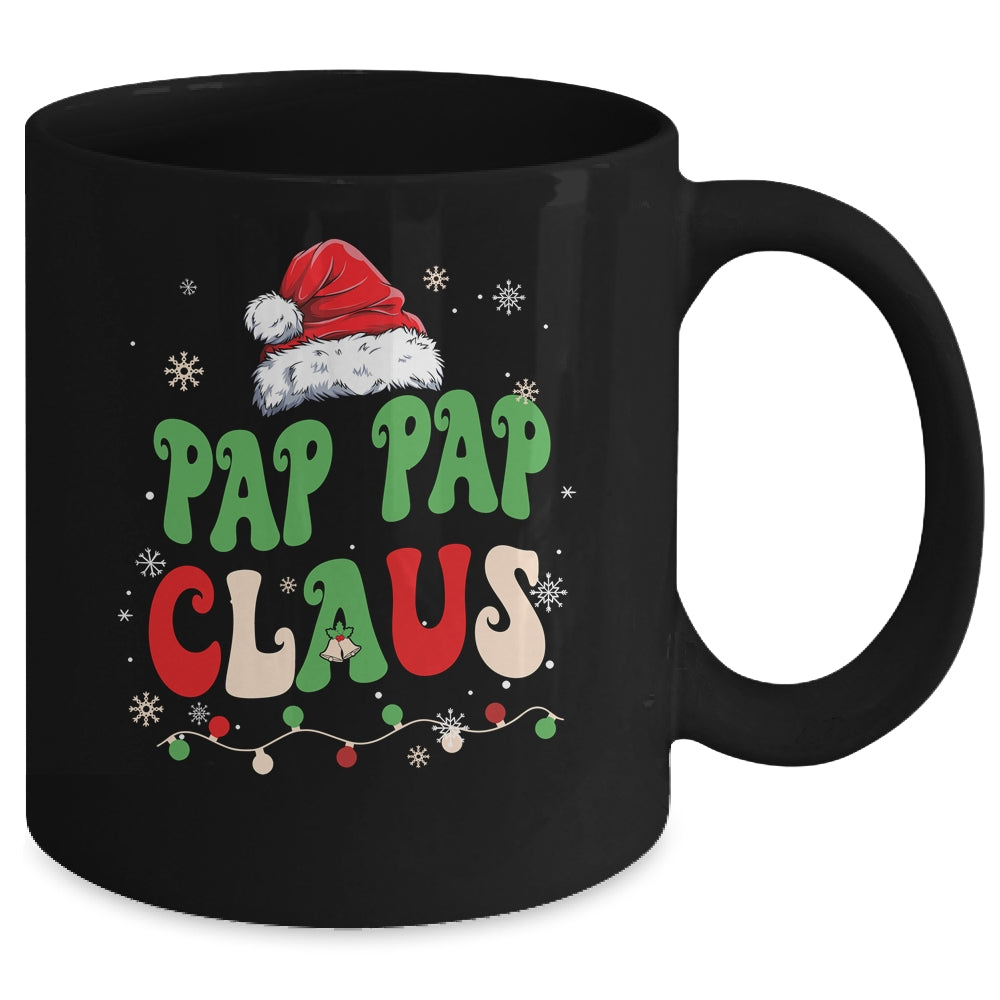 Team Santa Pap Pap Claus  Groovy Matching Family Christmas Mug | siriusteestore