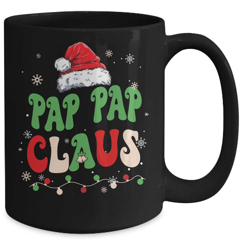 Team Santa Pap Pap Claus  Groovy Matching Family Christmas Mug | siriusteestore
