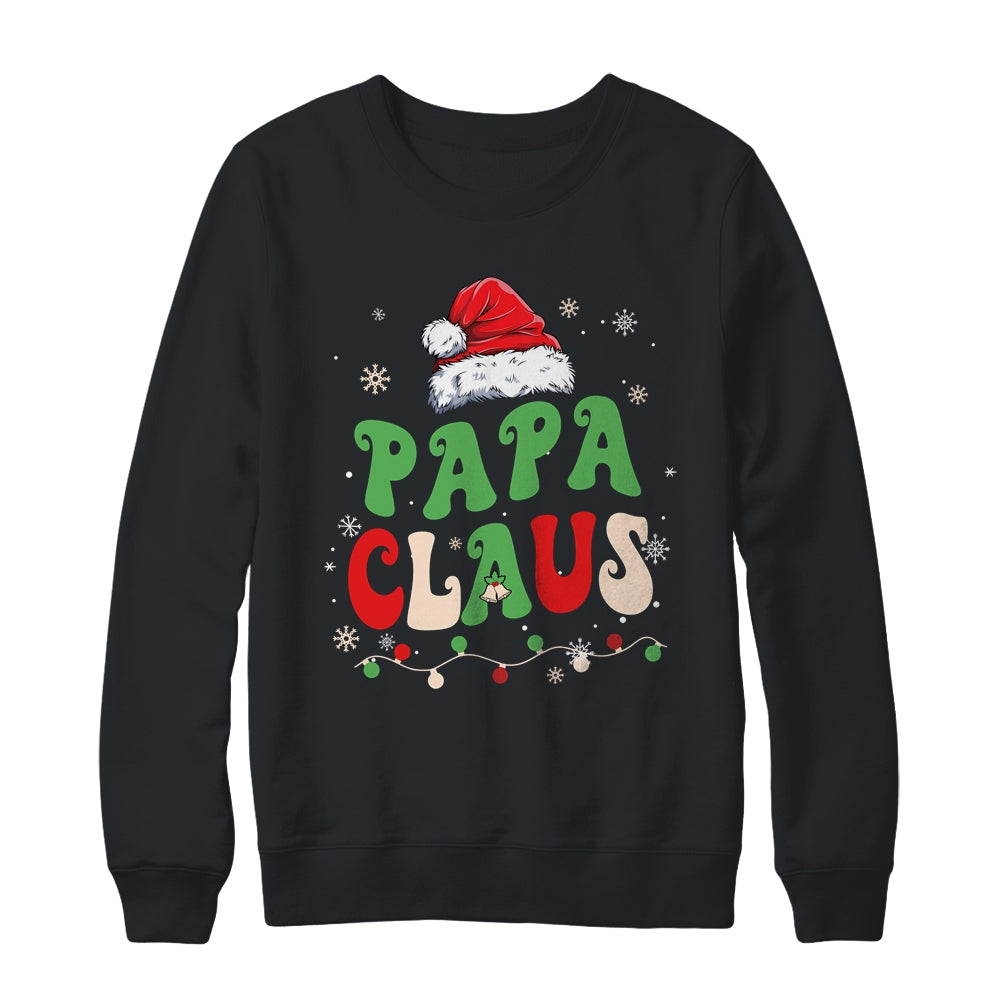 Team Santa Papa Claus Elf Groovy Matching Family Christmas Shirt & Sweatshirt | siriusteestore
