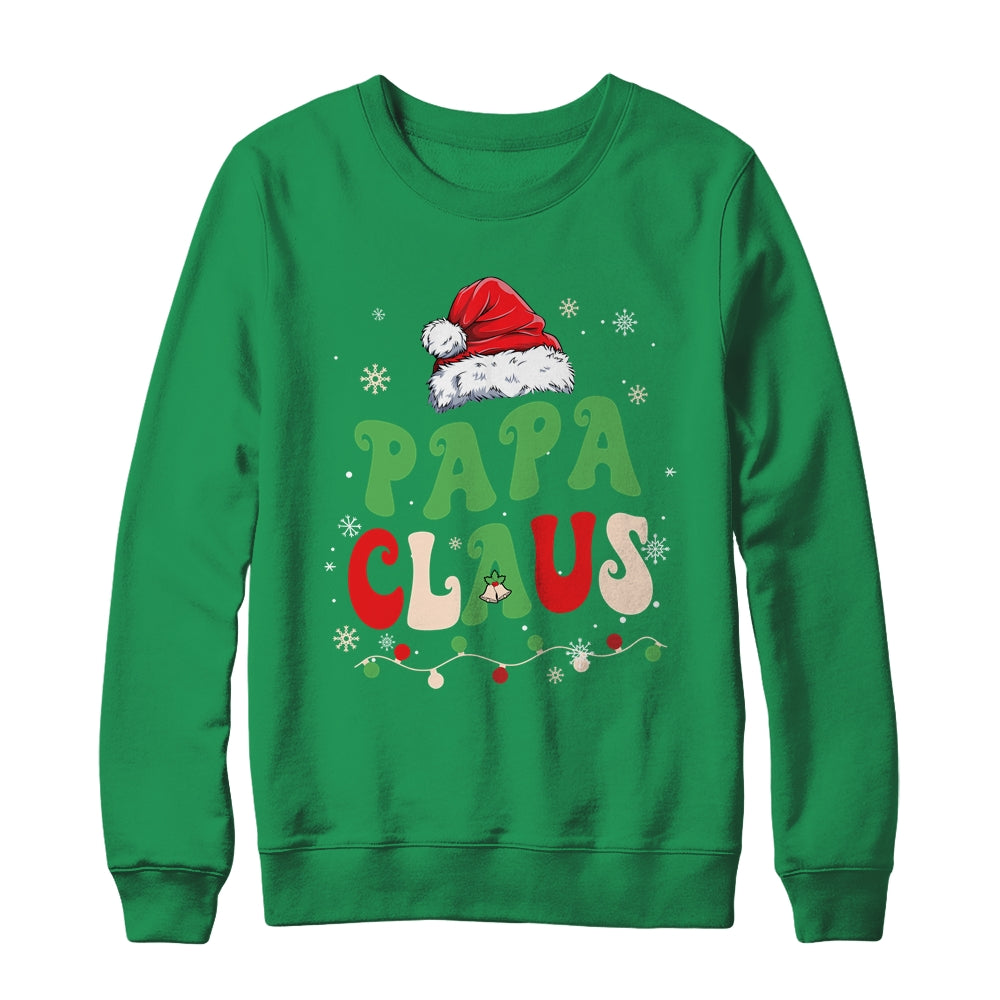 Team Santa Papa Claus Elf Groovy Matching Family Christmas Shirt & Sweatshirt | siriusteestore