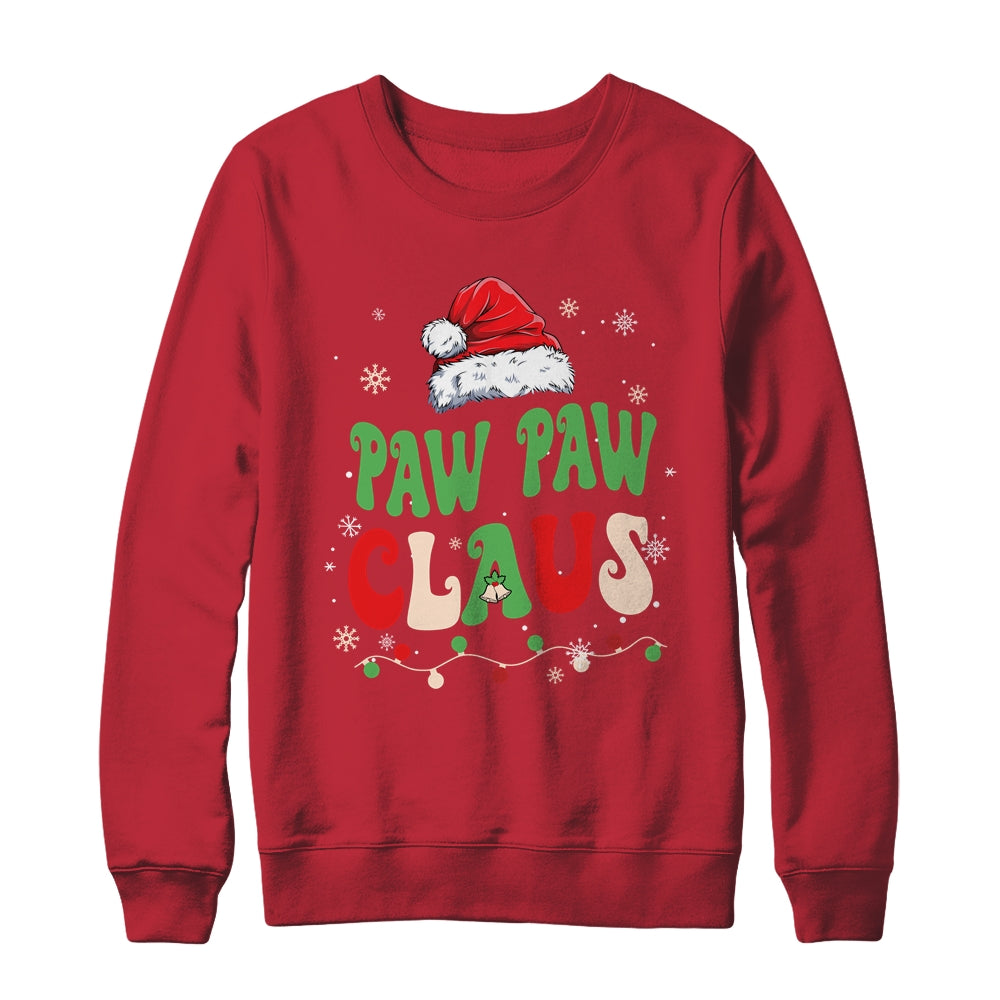 Team Santa Paw Paw Claus Groovy Matching Family Christmas Shirt & Sweatshirt | siriusteestore