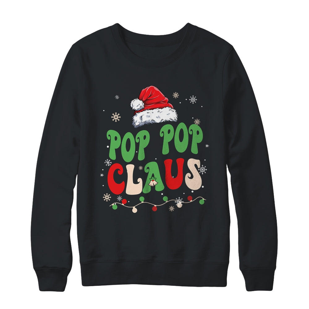 Team Santa Pop Pop Claus  Groovy Matching Family Christmas Shirt & Sweatshirt | siriusteestore
