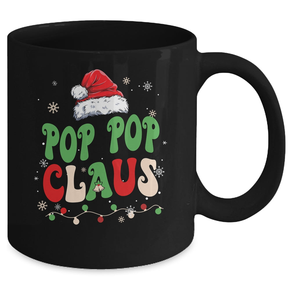 Team Santa Pop Pop Claus  Groovy Matching Family Christmas Mug | siriusteestore