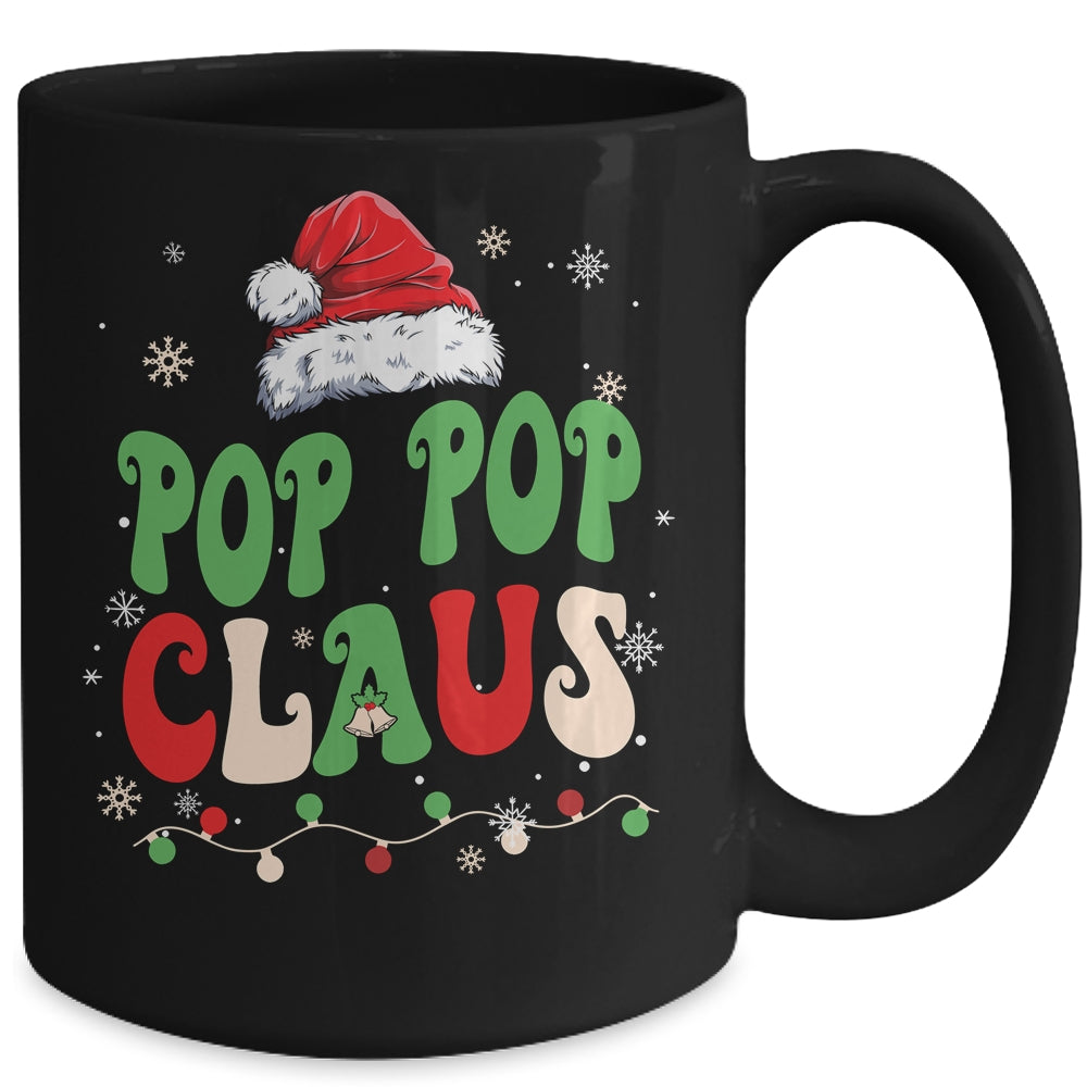 Team Santa Pop Pop Claus  Groovy Matching Family Christmas Mug | siriusteestore