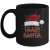 Team Santa Red Plaid Claus Hat Christmas Mug | siriusteestore