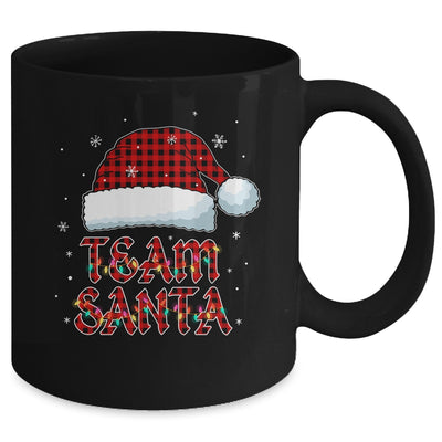 Team Santa Red Plaid Claus Hat Christmas Mug | siriusteestore