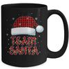 Team Santa Red Plaid Claus Hat Christmas Mug | siriusteestore