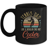 Tennis Dad Like A Regular Dad Cooler Vintage Fathers Day Mug | siriusteestore