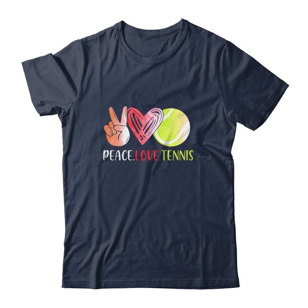 Tennis Player Girls Peace Love Tennis Women Shirt & Tank Top | siriusteestore