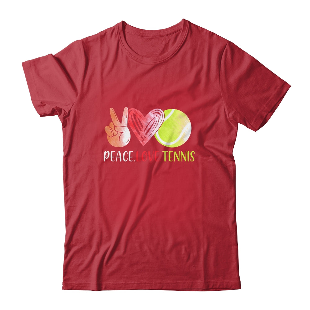 Tennis Player Girls Peace Love Tennis Women Shirt & Tank Top | siriusteestore