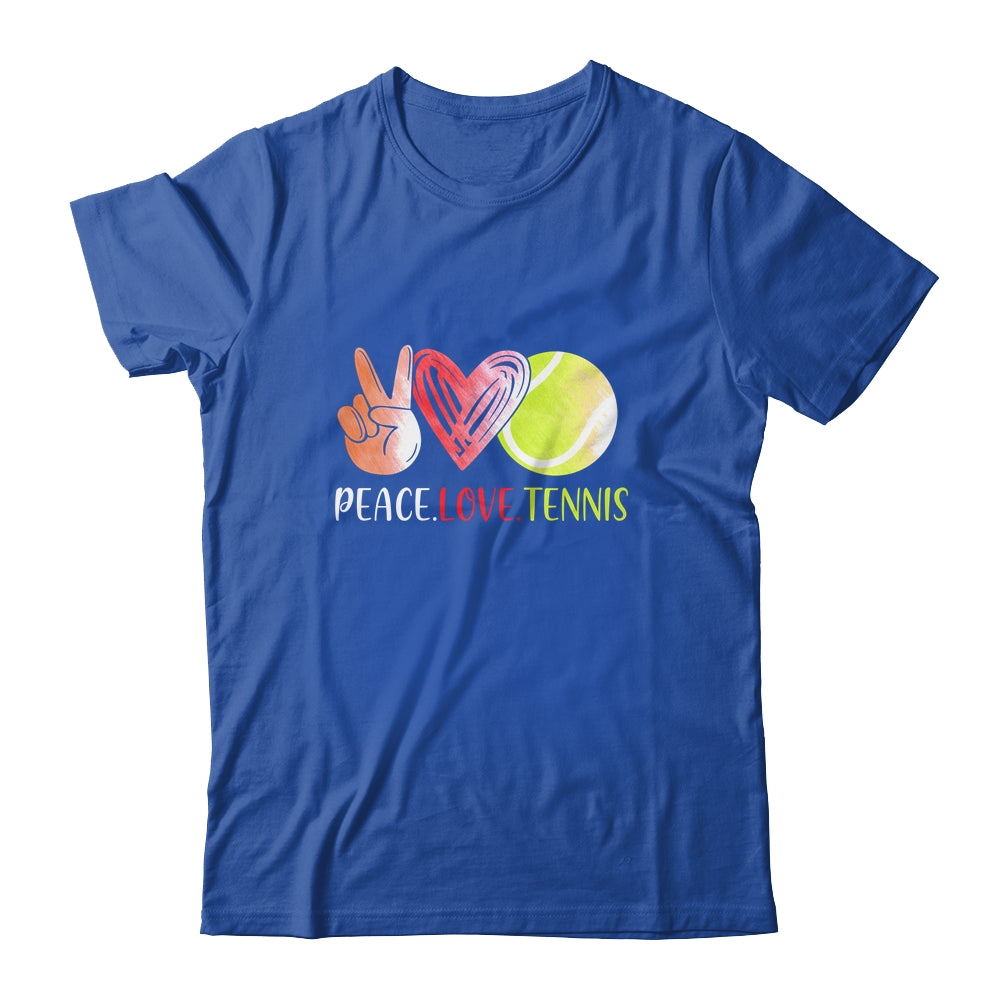 Tennis Player Girls Peace Love Tennis Women Shirt & Tank Top | siriusteestore
