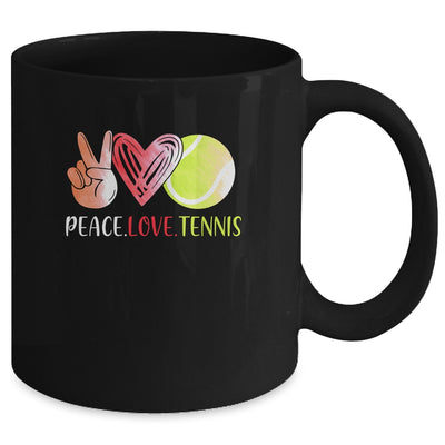 Tennis Player Girls Peace Love Tennis Women Mug | siriusteestore