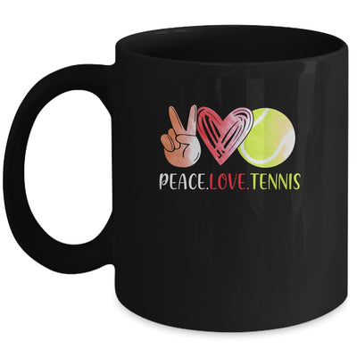 Tennis Player Girls Peace Love Tennis Women Mug | siriusteestore