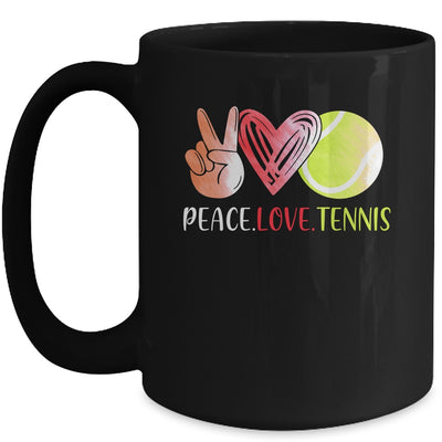 Tennis Player Girls Peace Love Tennis Women Mug | siriusteestore