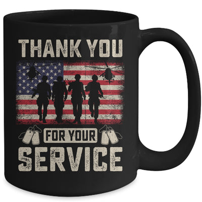 Thank You For Your Service Patriotic Veterans Day Mug | siriusteestore