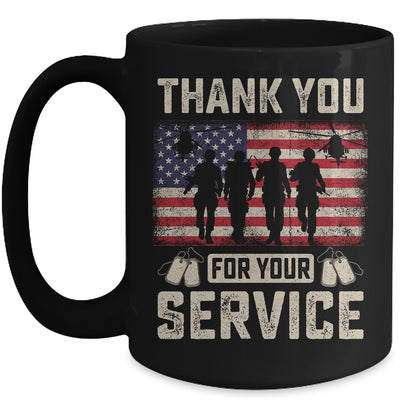 Thank You For Your Service Patriotic Veterans Day Mug | siriusteestore