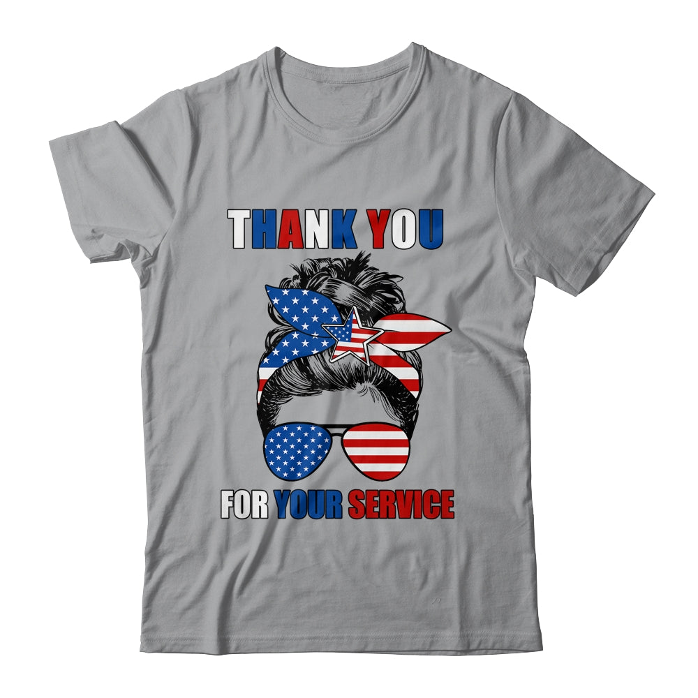 Thank You For Your Services Patriotic Veterans Day Women Shirt & Hoodie | siriusteestore