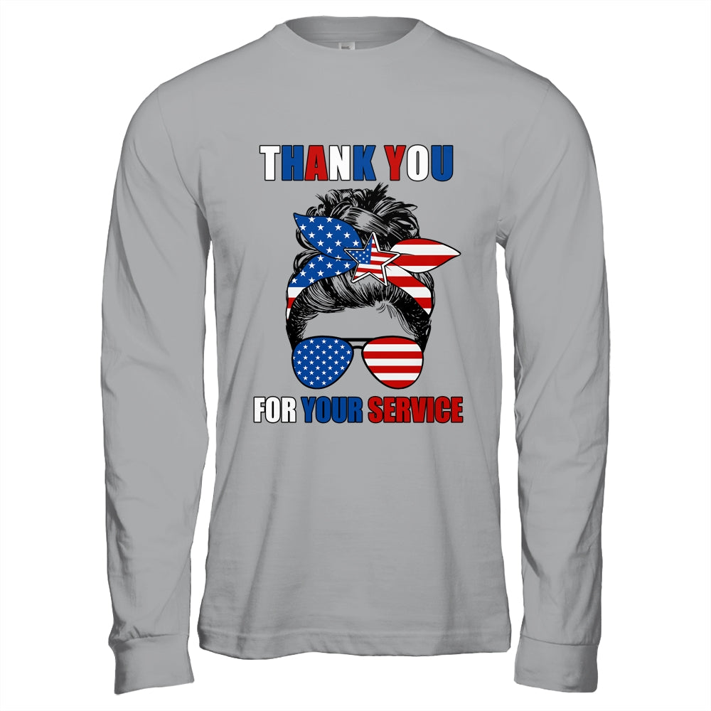 Thank You For Your Services Patriotic Veterans Day Women Shirt & Hoodie | siriusteestore