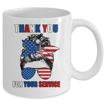 Thank You For Your Services Patriotic Veterans Day Women Mug | siriusteestore