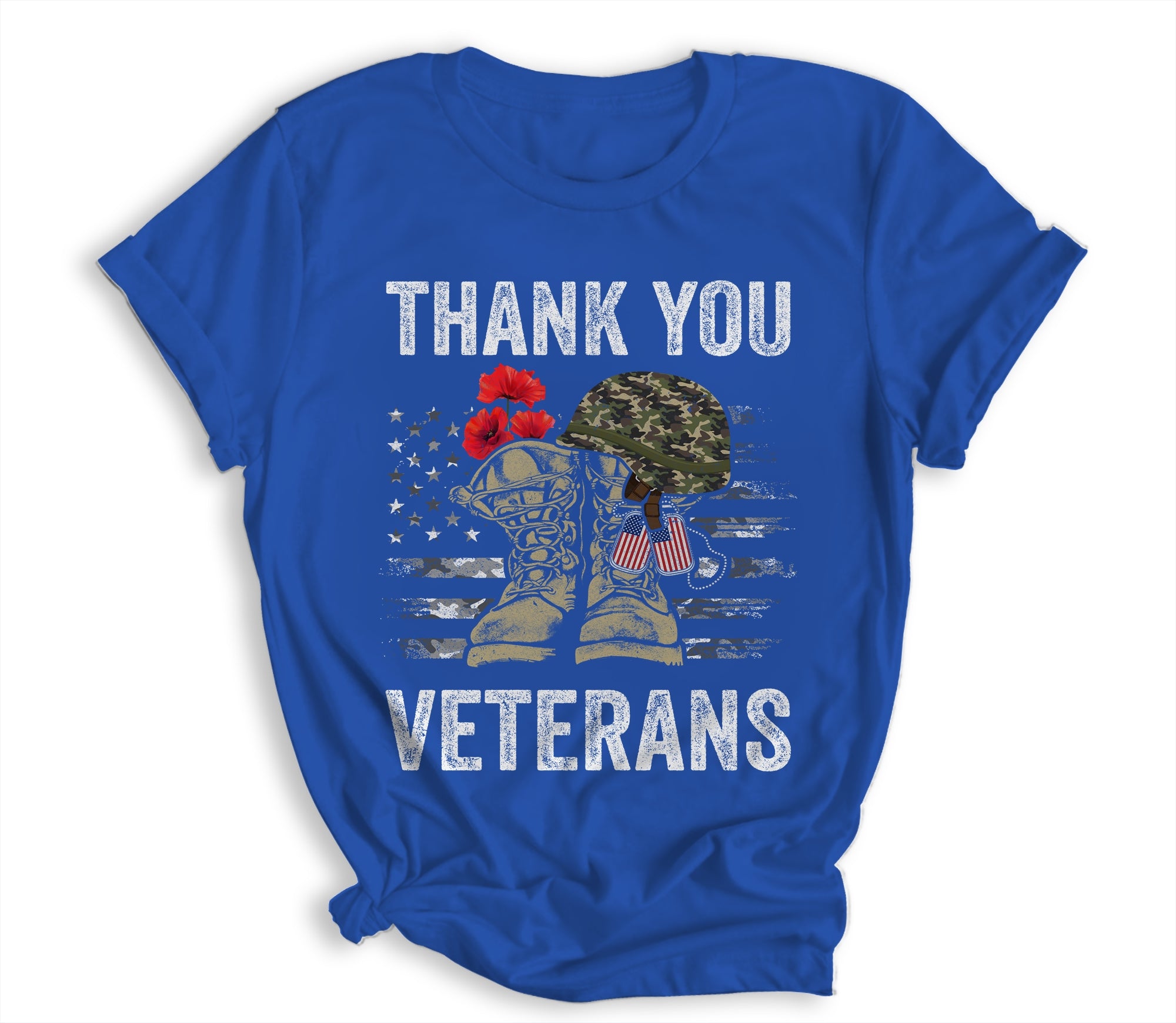 Thank You Veterans Combat Boots Poppy Flower Veteran Day Shirt & Hoodie | siriusteestore