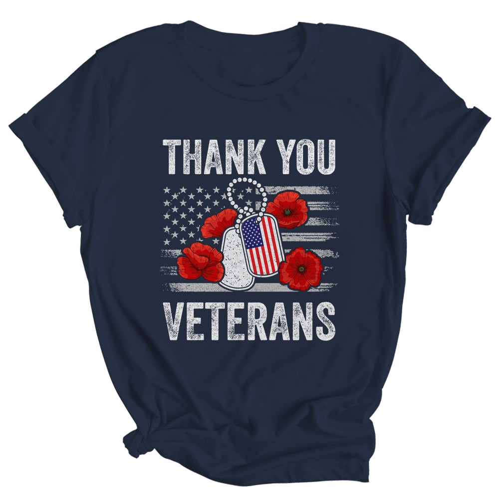 Thank You Veterans Combat Boots Poppy Veteran Day Flower Shirt & Hoodie | siriusteestore
