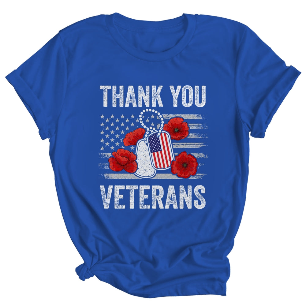 Thank You Veterans Combat Boots Poppy Veteran Day Flower Shirt & Hoodie | siriusteestore