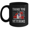 Thank You Veterans Combat Boots Poppy Veteran Day Flower Mug | siriusteestore