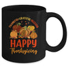 Thankful Grateful Blessed Leopard Plaid Pumpkin Thanksgiving Mug | siriusteestore