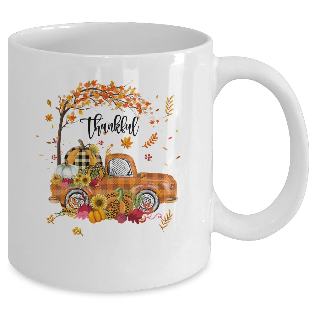 Thankful Grateful Blessed Pumpkin Truck Its Fall Yall Autumn Mug | siriusteestore