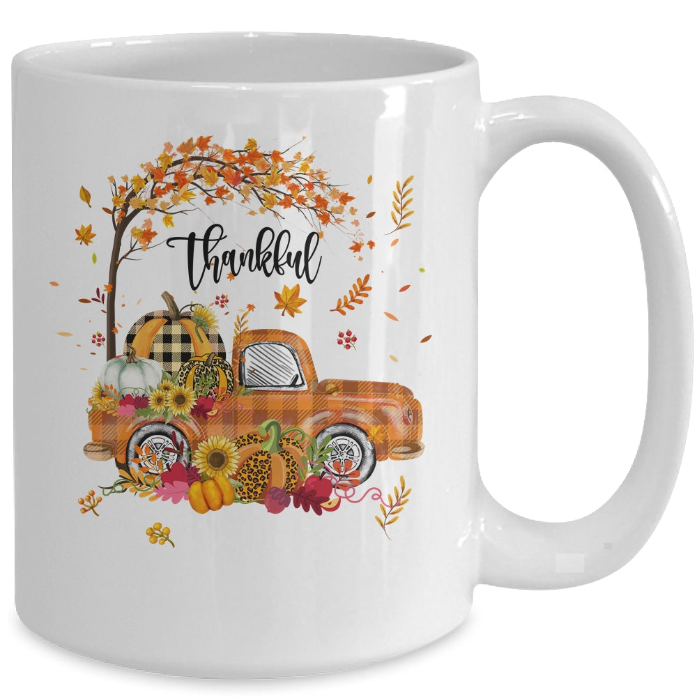 Thankful Grateful Blessed Pumpkin Truck Its Fall Yall Autumn Mug | siriusteestore