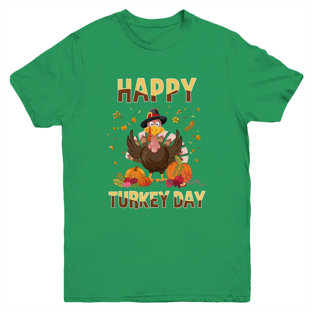 Thanksgiving Holiday Present Happy Turkey Day Youth Shirt | siriusteestore