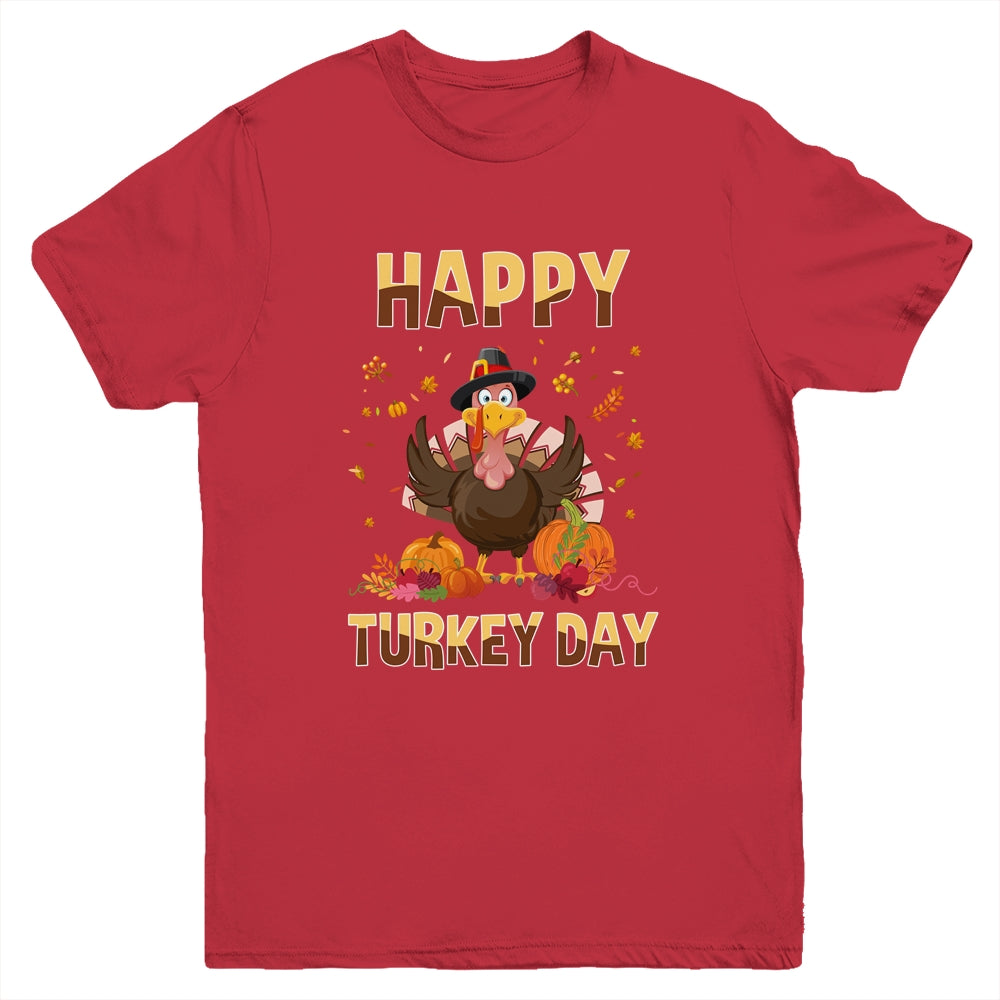 Thanksgiving Holiday Present Happy Turkey Day Youth Shirt | siriusteestore