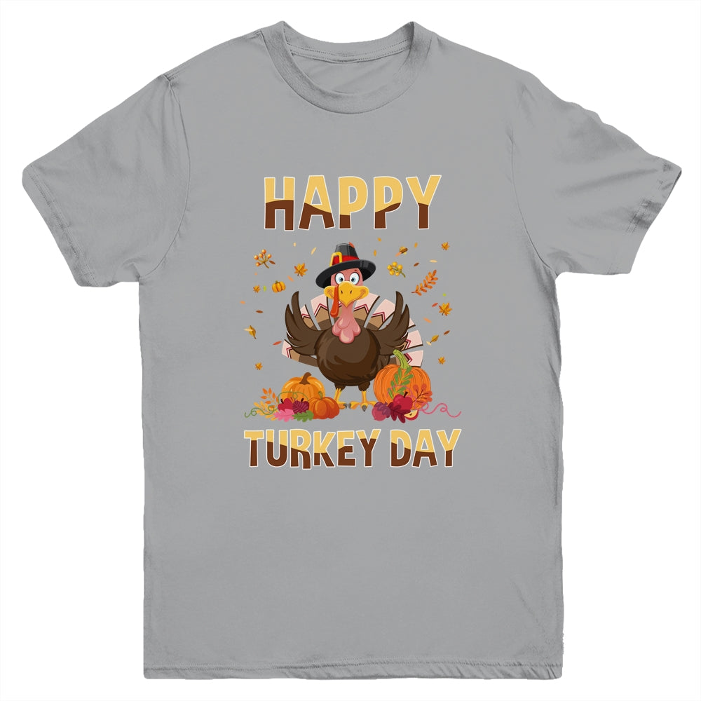Thanksgiving Holiday Present Happy Turkey Day Youth Shirt | siriusteestore