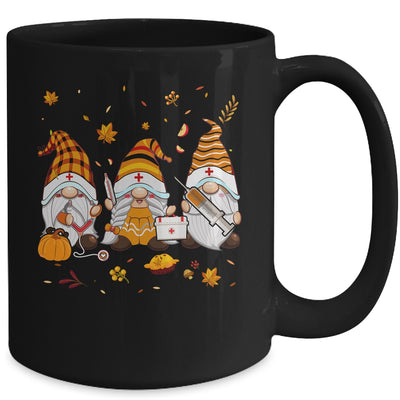 Thanksgiving Nurse Gnomes Fall Scrub Top Autumn RN Women Mug | siriusteestore