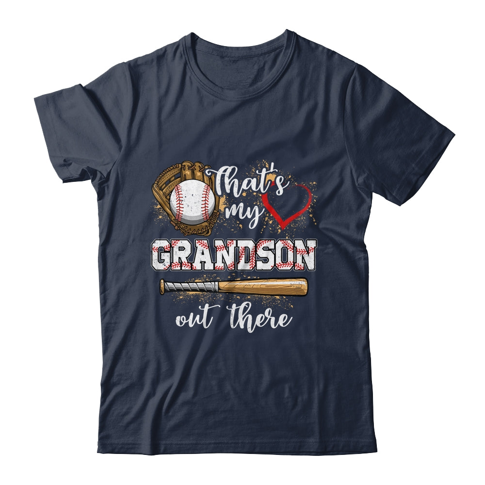 Thats My Grandson Out There Baseball Grandmother Mothers Day Shirt & Tank Top | siriusteestore
