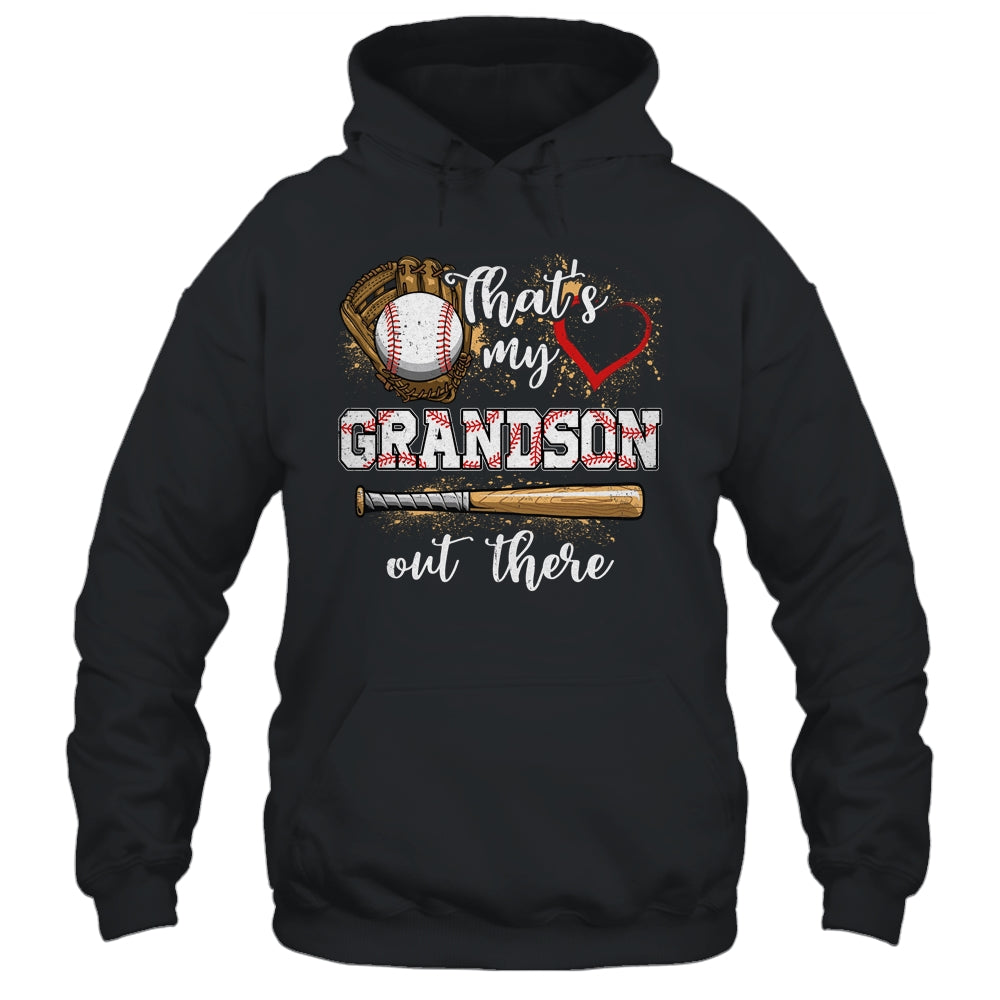 Thats My Grandson Out There Baseball Grandmother Mothers Day Shirt & Tank Top | siriusteestore