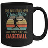 The Best Dads Have Daughters Who Play Baseball Fathers Day Vintage Mug | siriusteestore